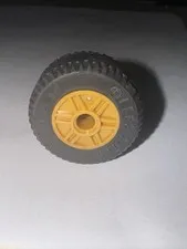 Lego Technic Wheel 30.4x14 Black Rim 18x14 Pearl Gold Wheel