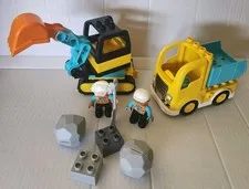 LEGO DUPLO Truck & Tracked Excavator 10931 Complete Set 20pcs