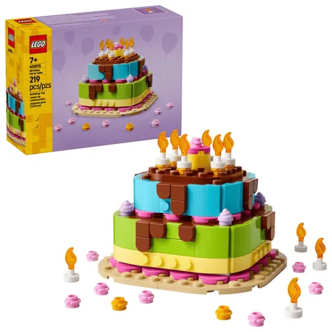 LEGO 40815 Birthday Party Cake 219-Piece Building Set