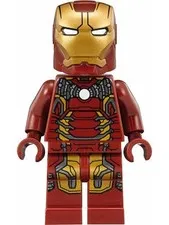 LEGO® Minifigure Super Heroes sh0498 Iron Man Mark 43 Armor Trans-Clear Head