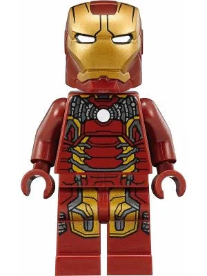 LEGO® Minifigure Super Heroes sh0498 Iron Man Mark 43 Armor Trans-Clear Head