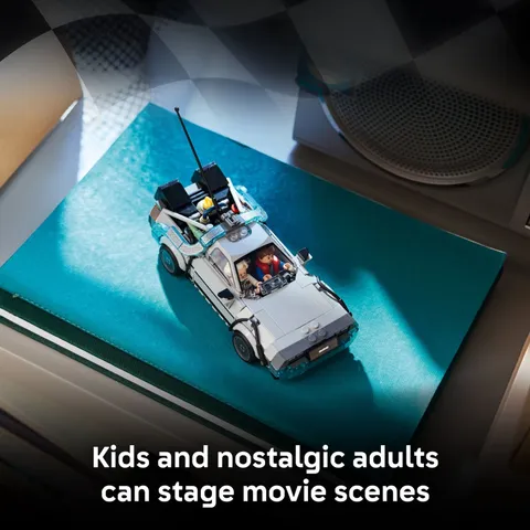 LEGO Speed Champions Time Machine from Back to the Future Building Toy for Kids 