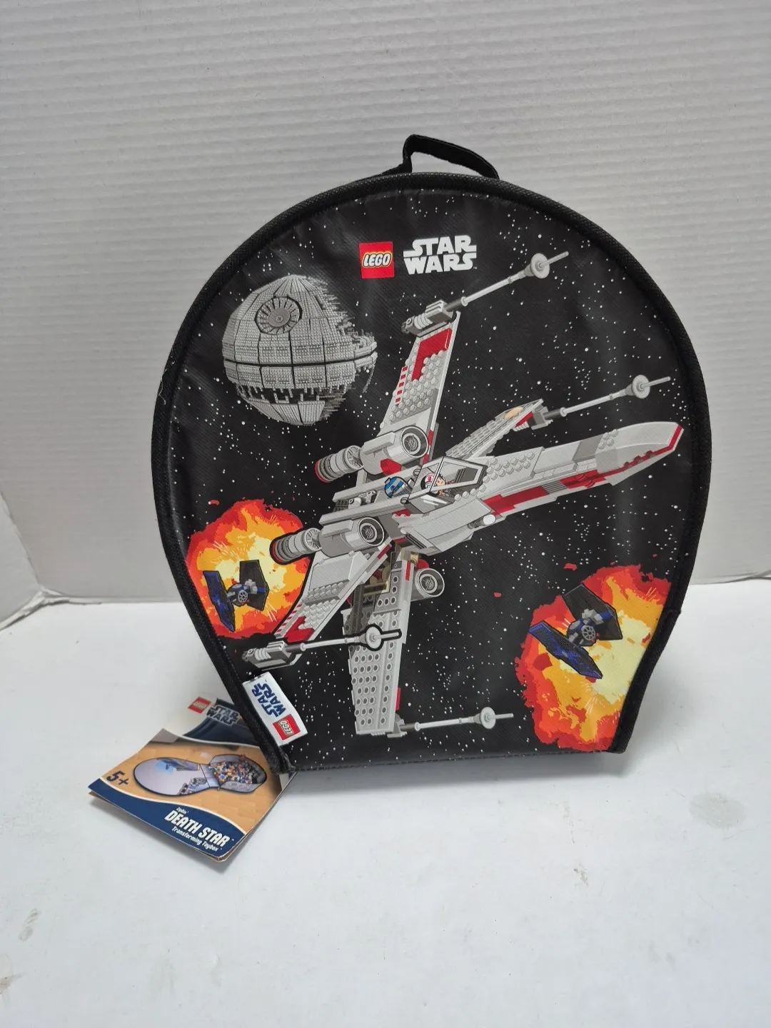 Lego Stars Wars Zip Storage Carry Case Death Star X-Wing Playset Disney NWT