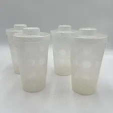Lego Large Pick A Brick Cup & Lid PAB Storage Plastic Containers Lot of 4