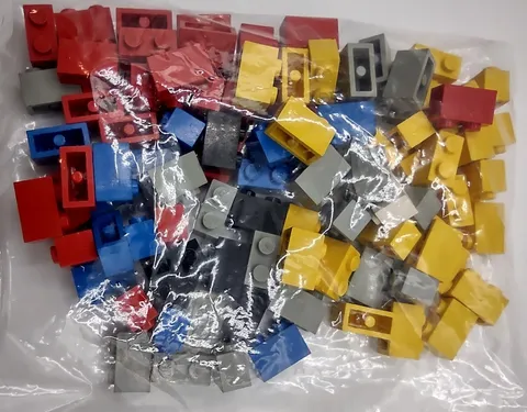 Lego 2 Post Bricks Spare Parts Lot Of 100 Red Yellow Gray Blue Black White Clear