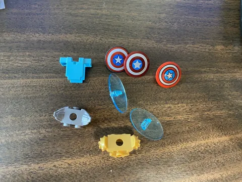 LEGO Bulk Misc Parts: Shields and Armor, Captain America, Ninjago, Minecraft