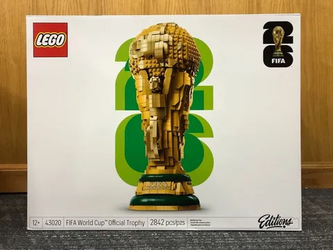 New, Unopened LEGO Icons 43020 World Cup Trophy Set, In Hand, Ships Immediately!