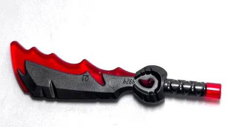 Lego - Minifigure Utensil - Trans Red / Grey, Sword, Ninja