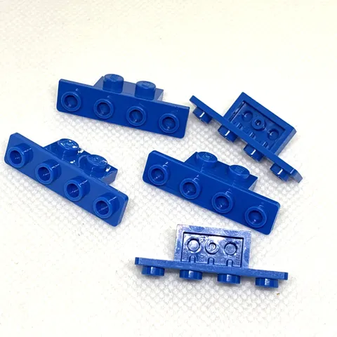 LEGO Parts - Blue Bracket 1 x 2 - 1 x 4 - No 2436b/10201 - QTY 5