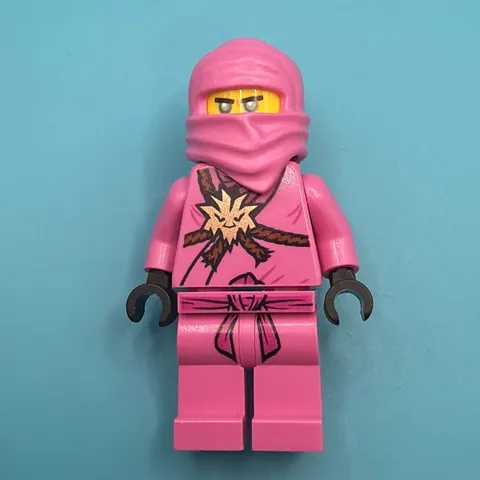 Genuine Lego Ninjago Pink Zane minifigure 
