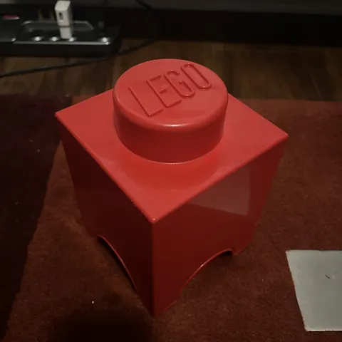 Genuine Lego Single Stud Red Storage Box Perfect For Small Pieces Figures