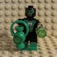 LEGO Green Lantern Minifigure w/ Lantern & Ring - Black & Green Figure