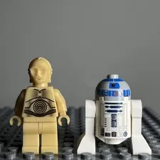 Lego Star Wars R2-D2 C-3PO Minifigure Lot - 2X