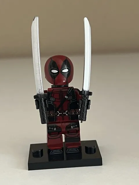 Lego Marvel Deadpool Minifigure Custom Printed