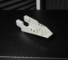 LEGO cockpit 11 x 4 x 2 2/3 inverted slope - Light Bluish Grey