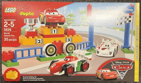Lego 5839 Duplo Disney Pixar Cars World Grand Prix Todoroki Francesco Lightning