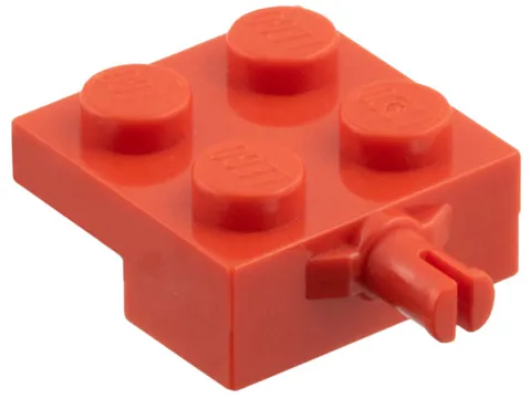 LEGO 20x Red Plate, Modified 2 x 2 with Wheel Holder inv.625