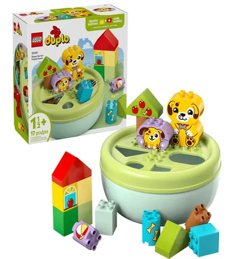 LEGO DUPLO Shape Sorter Puppy House 10441 Building Toy Set 17 Pieces