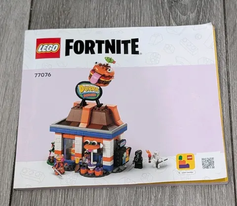 Lego Fortnite: Durrr Burger Restaurant (77076)  Instruction Booklet Only