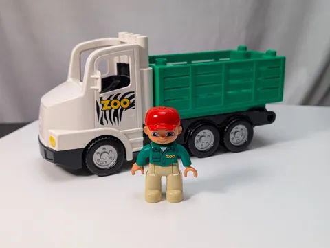 LEGO DUPLO Zoo Keeper & Zoo Truck, From 2012 Zoo Truck Set 6172,  47394pb145