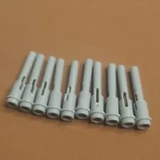 LEGO 61184 Technic Pin 1/2 w 2L Bar Extension Flick Missile Lt Bluish Gray x10