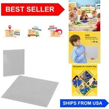Non-Toxic Classic Baseplates 10x10 for LEGO-Compatible Architectures - Pack of 2