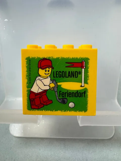 LEGO collector's brick special brick 2x4x3 yellow Legoland holiday village 2015