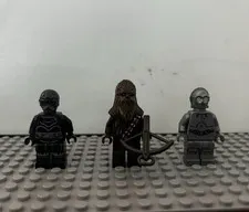LEGO Star Wars Chewbacca and Droids Minifigure Lot x3 W/Crossbow + 2 Minifigures