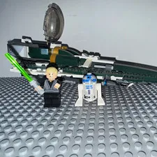 LEGO Star Wars Jedi Starfighter Spaceship Build w/ R2-D2 and Minifigure, No Box