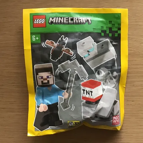 LEGO Minecraft Steve in the Diamond Mine with Bat 662411 Paper Bag SEALED