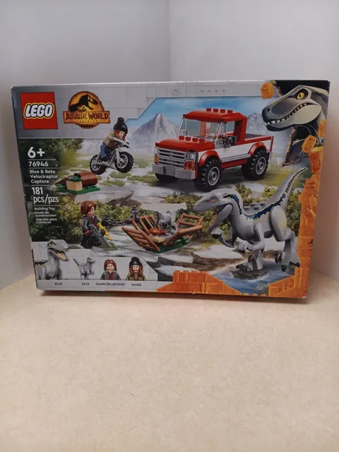 LEGO Jurassic World 76946 Blue & Beta Velociraptor Capture Retired New Sealed