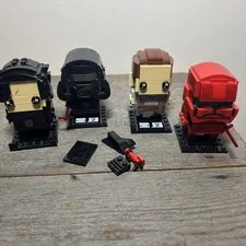 Lot Of 4 Lego Star Wars Brickheadz Sith Trooper and Kylo Ren retired set