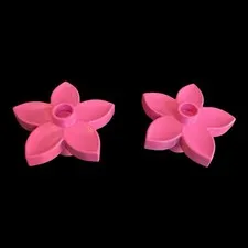 lot of 2 Duplo pink flower parts- combined shipping (MISC58)