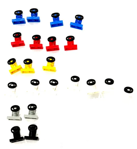  LEGO Vehicle Steering Wheels Bulk Lot 22pc - Part 3829c01 Car Truck