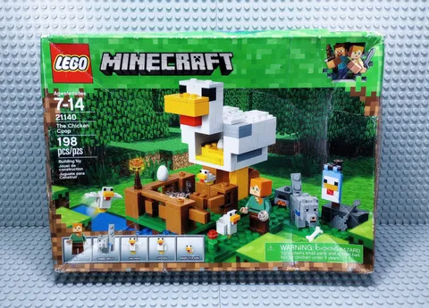 NEW - LEGO - 21140 - The Chicken Coop - Minecraft - Squished Box - Ships Fast!