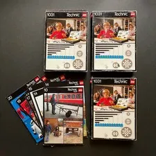 1984 Lego Technic Simple Machines 1031 1033 Instruction Booklets & Cases