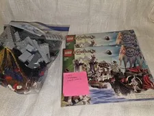 LEGO 7029 Castle Fantasy Era Skeleton Ship Attack 2007 99% Complete 1 Sword