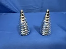 Lego (2) Rock Raiders Spiral Cone Chrome Drill 4940 4970 Replacement Part Piece