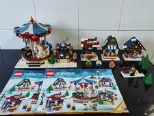 LEGO Icons 10235 Winter Village Market 1261 Pcs -丨With Instruction丨No box !