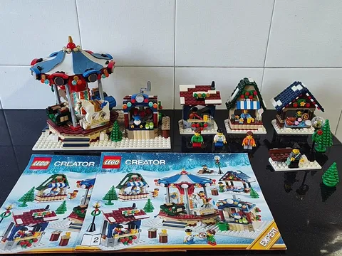 LEGO Icons 10235 Winter Village Market 1261 Pcs -丨With Instruction丨No box !