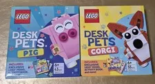 LEGO DESK PETS LOT OF 2 PIG 43 PIECES & CORGI 55 PIECES BOTH NIB 