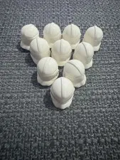 Lego Star Wars Minifigure Helmet Plain White Clone Trooper With NO HOLES