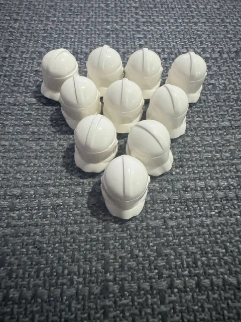 Lego Star Wars Minifigure Helmet Plain White Clone Trooper With NO HOLES