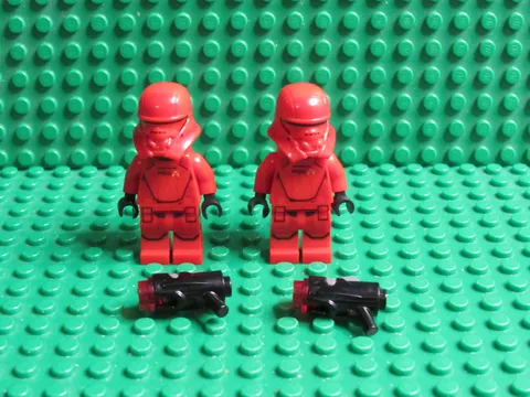Lot of 2 LEGO Star Wars Sith Jet Trooper Minifigures Red Stormtrooper 75266 RS66