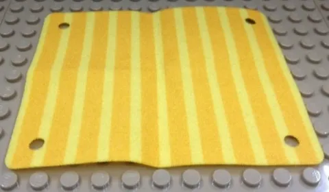 LEGO 31052 - Cloth - Awning w/ Bright Light Orange Stripes Pattern - Yellow