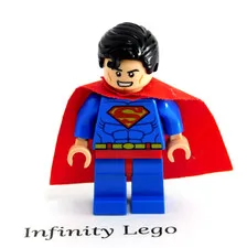 LEGO Superman with Red Cape Minifigure Batman & Superman vs. Lex Luthor (10724)