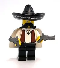 Lego Western Charros Minifigure = Wild West Frontier - Mexican Cowboy