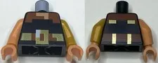 LEGO® Part 973pb4795c01 - Torso Pixelated Nougat Neck