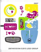 LEGO STICKER SHEET 41091 MIA'S ROADSTER from set New & Genuine