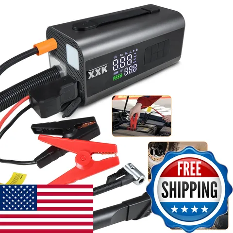 Xxk Tire Inflator Portable Air Compressor2000A Battery Car Jump Starter Auto